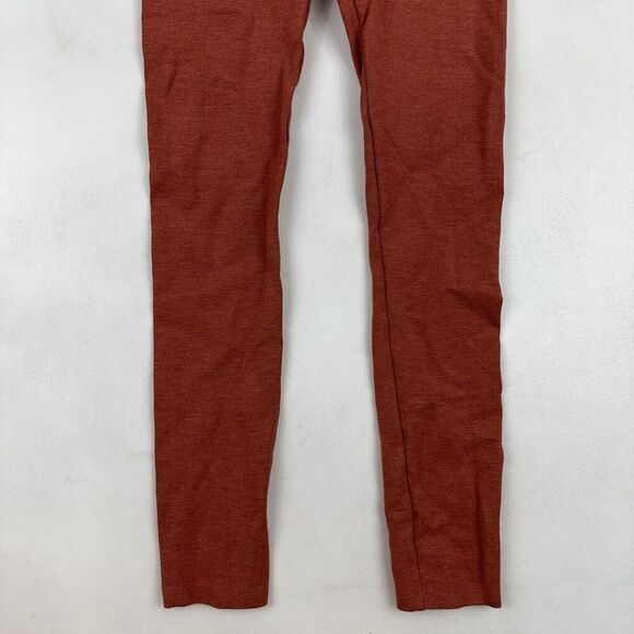 Lou & Grey x LOFT Rust Orange Leggings Back Pockets Sz XS Rayon Nylon Stretch - Picture 3 of 10
